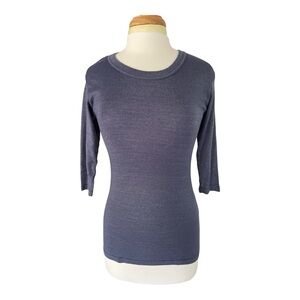 Michael Stars Indigo Dot 3/4 Sleeves